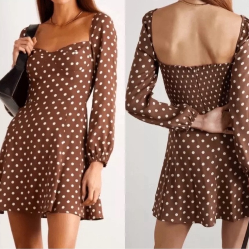 Reformation Polka Dot Mini Dress
